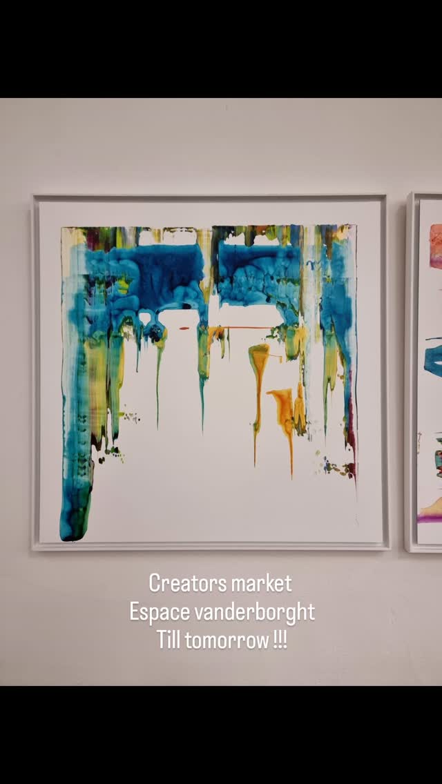 #creatorsmarket #espacevandenborght #brussels #plaisirsdhiver #bruxelles #brusselslife #art #acrylicpainting #contemporaryart #exposition #exhibition